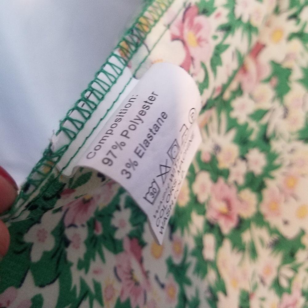 Pretty garden Floral One-Shoulder Green Maxi Dress - Picture 11 of 11